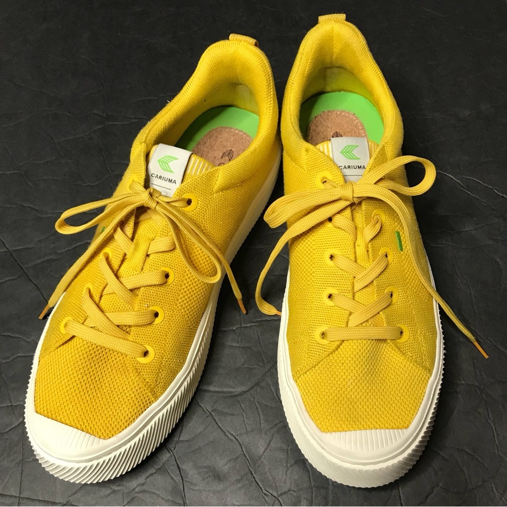 CARIUMA Ibi Sun Yellow Low Knit Sneakers Unisex Size 10.5(men) and 12(women) - Picture 12 of 12